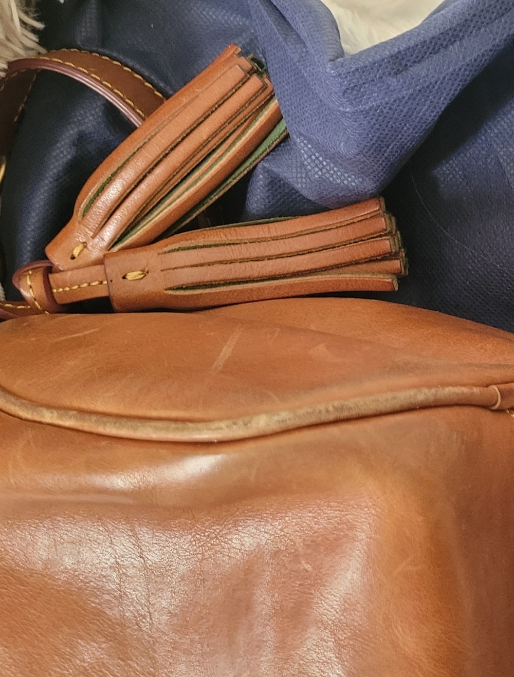 Dooney & Bourke Florentine Hobo Shoulder Bag Natural-GUC - Picture 8 of 16